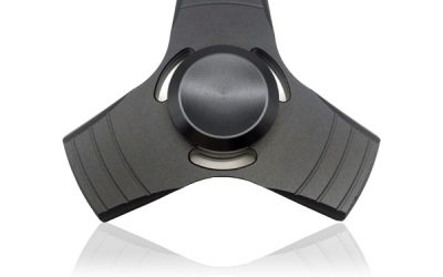 Tri Aluminum Black Fidget Spinner