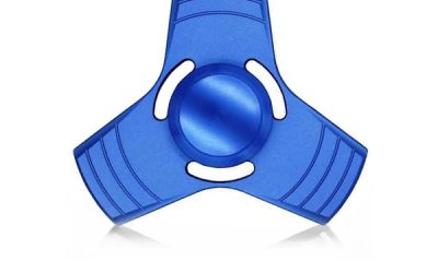 Tri Aluminum Blue Fidget Spinner
