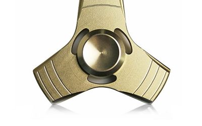 Tri Aluminum Gold Fidget Spinner