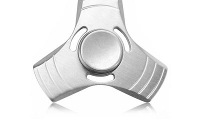 Tri Aluminum Silver Fidget Spinner