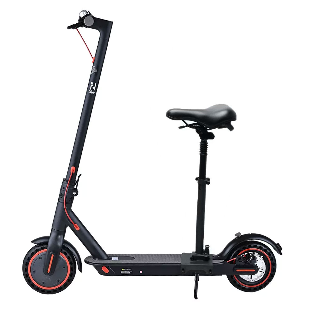 Electric Scooter 900W Black with Seat