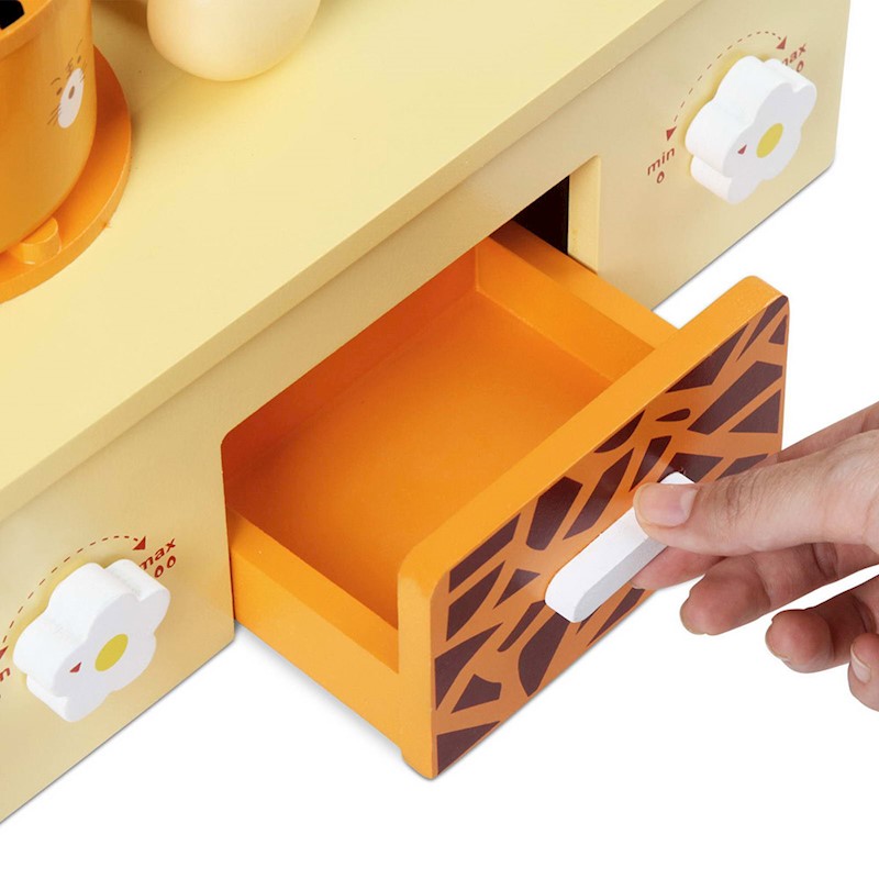Safari Kitchen Cookware Playset Wooden - Image 8
