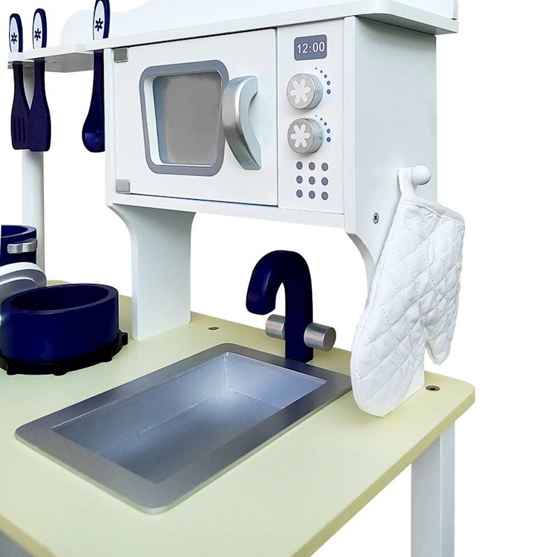 Kitchen Playset Wooden White - Image 6