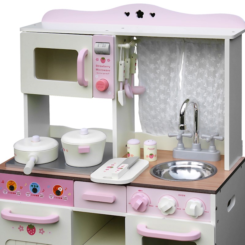 Kitchen Playset Wooden White Style 3 - Image 3