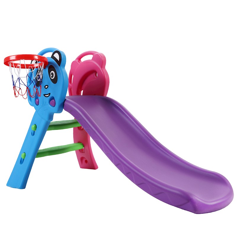 Slide & Basketball Set Purple, Blue & Pink