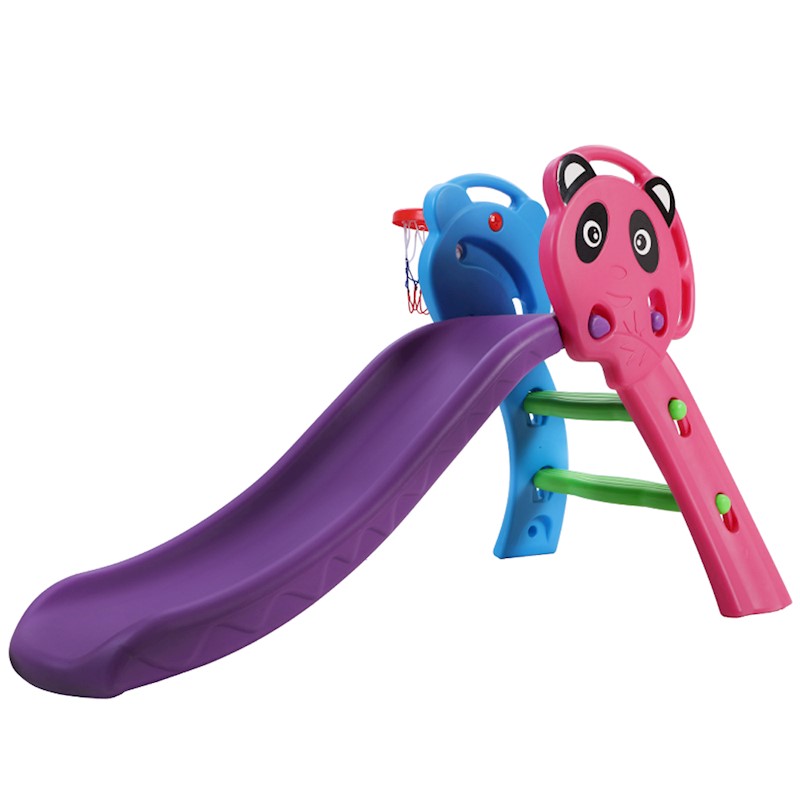 Slide & Basketball Set Purple, Blue & Pink - Image 3